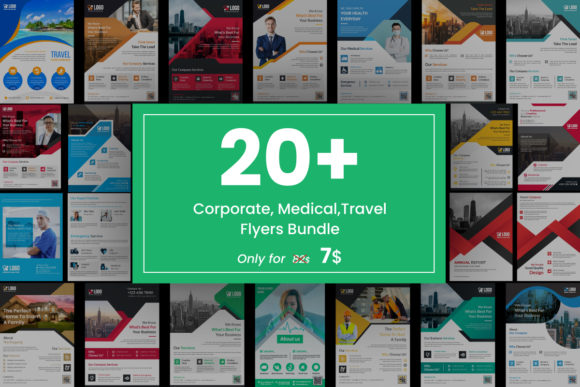 Corporate, Medical, and Travel Flyer Bundle Review