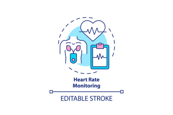 Heart Rate Monitoring Concept Icon