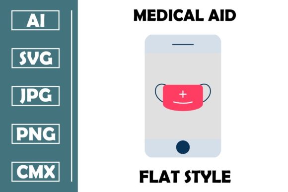 Medical Aid Flat Icon Design