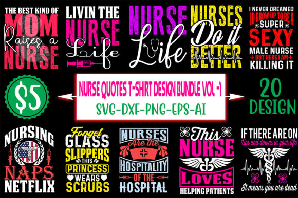 Nurse Quotes T-Shirt Bundle Vol.1: A Designer's Review