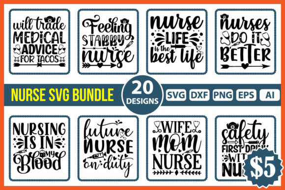 Nurse SVG Bundle Vol 2: A Designer's Field Test