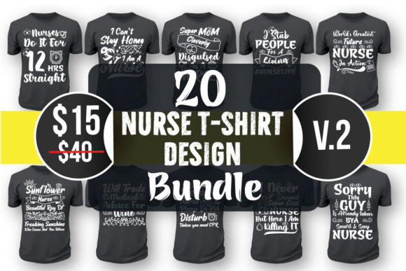 Nurse T-Shirt Design Bundle V2: An Embroidery Pro’s Take