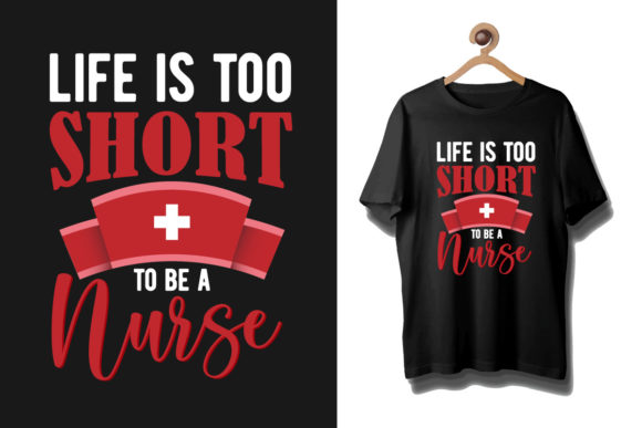Nurse Typography Tshirt Design Template: Embroidery Review