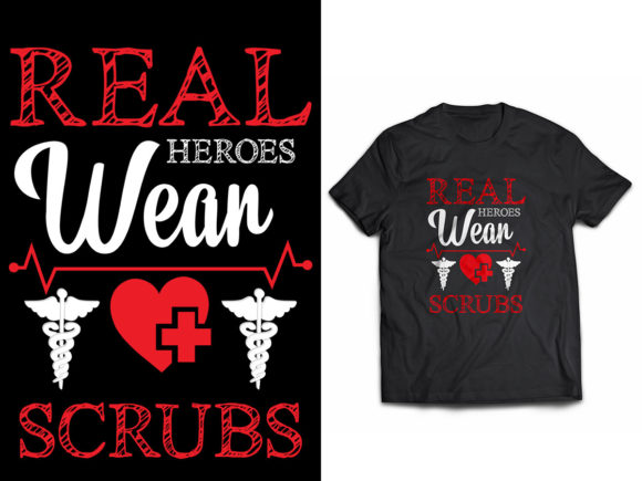 Real Heroes Wear Scrubs Embroidery Design Review